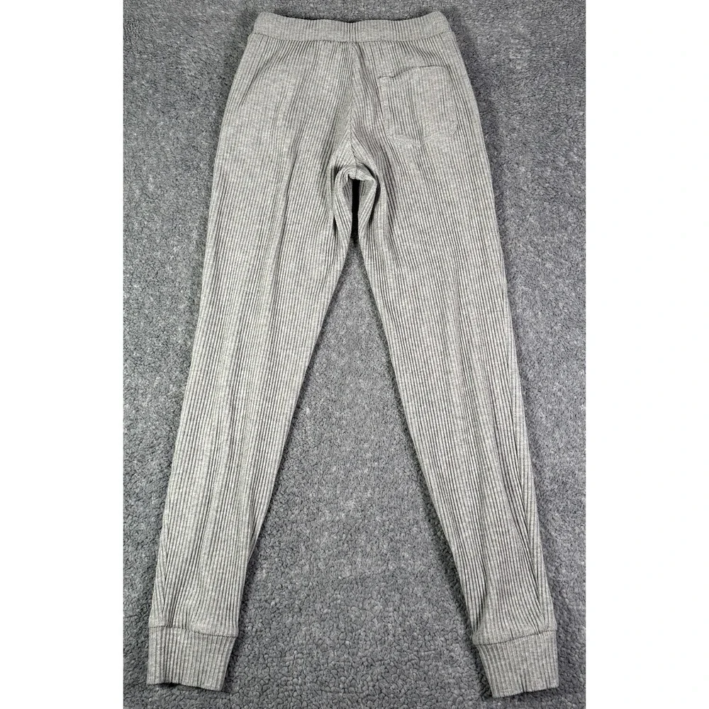 Alo Yoga Muse Sweatpants Womens XXS 2XS Gray Ribbed Joggers Drawstring Active